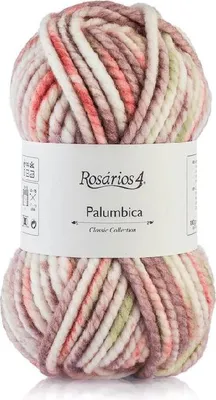 Produktbild von Rosários 4 Palumbica Wolle: Dicke, weiche Garn in Marmorfarben für warme Strickprojekte