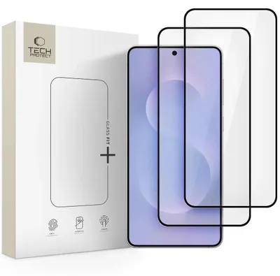 Produktbild von Tech-Protect Glas Fit+ 2er-Pack für Samsung Galaxy S25 Edge - Klar