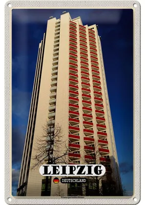 Produktbild von Blechschild Städte Leipzig Wintergartenhochhaus 20x30cm