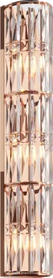 Obrázok produktu pre Nástenná lampa FACET z mosadze a zlata, 3xE14x60W, krištáľ, rozmery: 75,2x13x12 cm, IP20, Maytoni