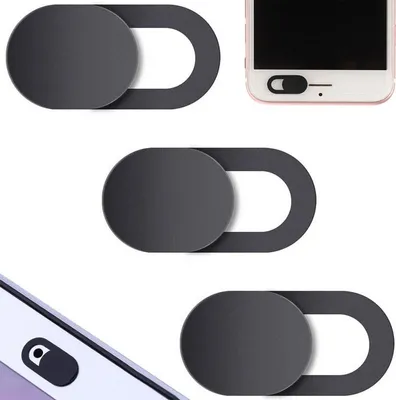 Image de Verk 06237 Capuchons de sécurité pour webcam 3 pcs noir