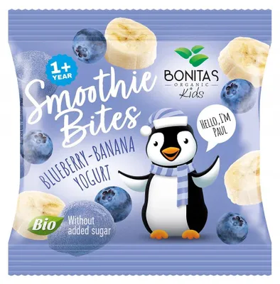 Produktbild von Gefriergetrockneter -Snack aus Blaubeeren, Bananen und Joghurt, 10 g
