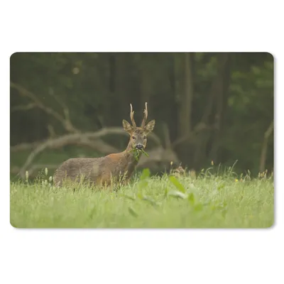 Produktbild von MuchoWow® Mauspad Mousepad Hirsche - Gras - Wald 27x18 cm - Mousepads - Maus Mat - Pad - Mausunterlage - Büroartikel - Desk Matten