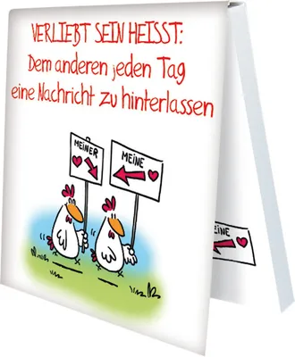 Produktbild von Klebezettel - * Haftnotizen - Notizen * RKZ180 * Verliebt sein ...