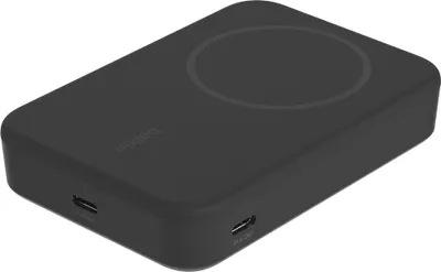 Zdjęcie produktu dla Belkin BoostCharge Pro - Indukcyjny Power Bank - magnetyczny z Qi2 - 10000 mAh - 15 W - Szybkie ładowanie, PD - 2 porty wyjściowe (magnetyczny, 24-pinowy USB-C)