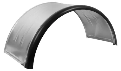 Produktbild von Doppelkotflügel für Anhänger 15-16" DOMAR DK7115 Radlauf 880/400 mm Metall mit Gummikante