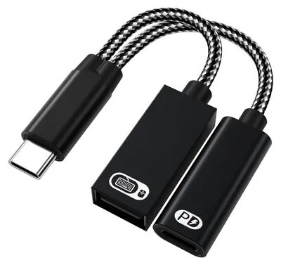 Productafbeelding van DrPhone FlexLink PD60 – USB C OTG Adapter 60W Snelladen & Data – Type C naar USB