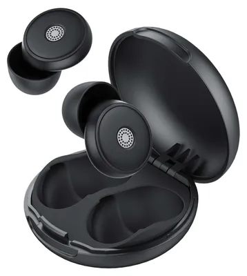 Produktbild von Schlaf-Ohrstöpsel - Weiche wiederverwendbare Silikon, 45 dB, Schwarz