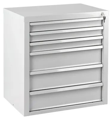 Produktbild von ADB MAMMUT Schubladenschrank lichtgrau 6 Schubladen 70,0 x 43,5 x 75,0 cm