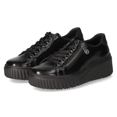 Produktbild von Rieker Damen Low Sneaker Schwarz Glattleder Größe: 42