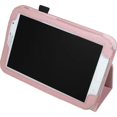 Produktbild von PhoneNatic Kunst-Lederhülle kompatibel mit Samsung Galaxy Note 8.0 - Wallet rosa + 2 Schutzfolien