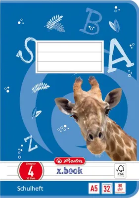 Produktbild von 5 Herlitz Schulhefte / DIN A5 / 32 Blatt / Lineatur 04
