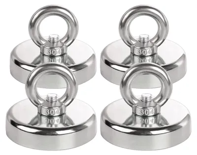 Neodymium-Magnete 32 mm, 4 Stück, starke Magnetfischer