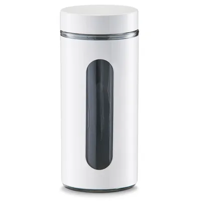 Produktbild von Zeller Vorratsglas, 1200 ml, weiß - Ø10,2x23; 19792