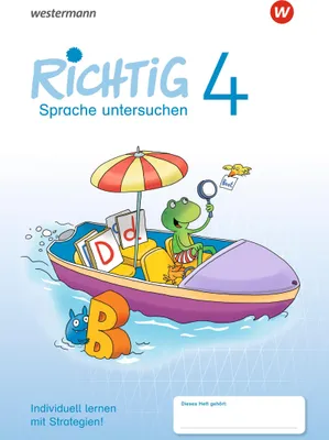 Produktbild von RICHTIG Sprache untersuchen 4. Übungsheft