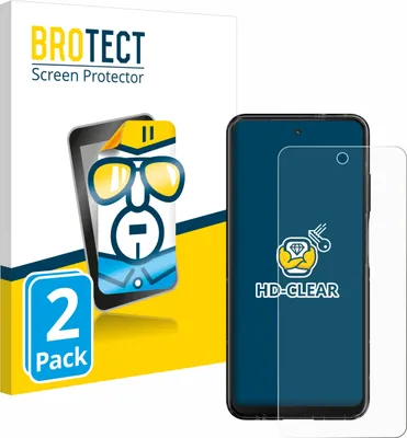 Produktbild von 2x Für HMD Fusion Schutzfolie BROTECT Displayschutz Display Schutz Folie Klar Transparent