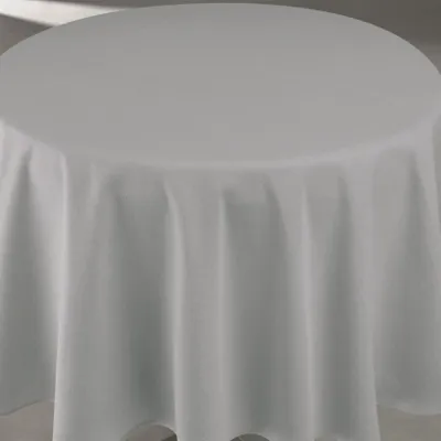 Produktbild von Wasserabweisende, fleckenresistente Tischdecke in Leinenoptik für runde Tische