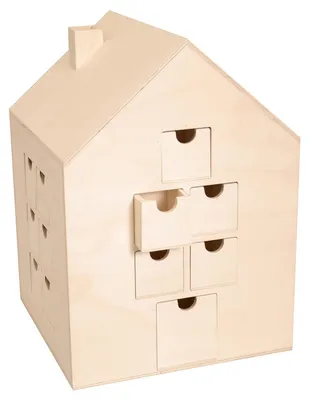 Image de Calendrier de l'Avent Maison à décorer 30 x 21,5 cm