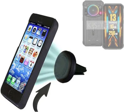 Produktbild von K-S-Trade Kompatibel mit Ulefone Armor 21 Auto Handy Halterung KFZ Halter Lüftungsgitterhalterung Air Vent mount Smartphone Halter