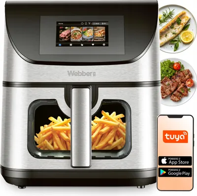 Produktbild von Frittiergerät Ohne Fett Air Fryer 8L Wifi Antihaftbeschichtet 10 P 2200W