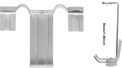 Obrázek produktu pro Odtokové spony pro solární panely, nerezová ocel 304, kompatibilní s PV rámy, 100 ks – 35 mm