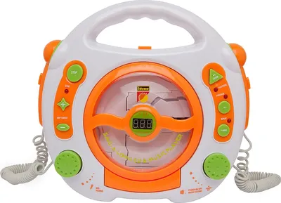 Produktbild von Idena 6800533 - CD und MP3 - Player mit zwei Mikrofonen zum Mitsingen und USB Anschluß in weiß