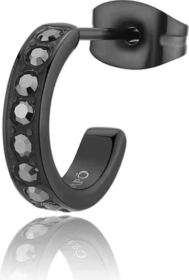Produktbild von Einzelner Creolring mit Snap-Kristallen SNP38