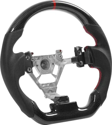 Produktbild von Kundenspezifisches Carbonfaser-Lenkrad aus perforiertem Nappaleder, passend für Nissan 350z 2003–2008