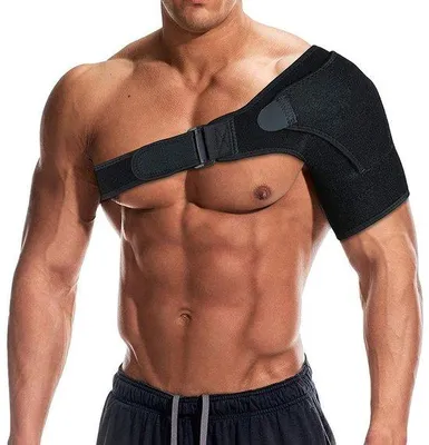 Image de Attelle de support pour l'épaule en néoprène, conçue pour soulager la douleur