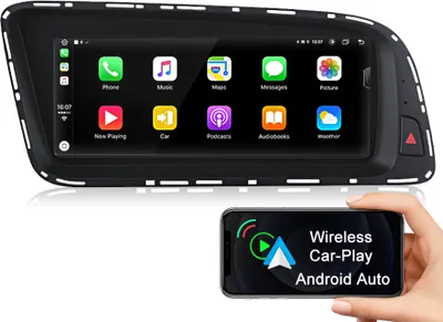 Obrázok produktu pre bezdrôtové CarPlay pre Audi Q5 2009-2016 vysoká verzia auto android autorádio 4GSIM WIFI SWC DAB+ 8kern FM USB 8.8''6+128GB