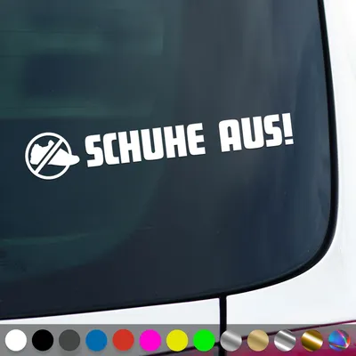 Produktbild von PantherPixel Schuhe Aus Aufkleber Staubsauger LKW Truck Gesaugt Sticker Auto Geschenkidee Farbe Weiss