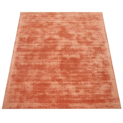 Produktbild von Teppich Handgefertigt Hochwertig Einfarbig Kurzflor Modern Materialmix In Aprico Grösse 200x300 cm