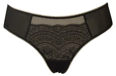 Zdjęcie produktu dla Brazylijskie majtki damskie LOVABLE z koronką, model L04HZ, rozmiar ITA 2 – INT S – UK S – D 36 – EU 38, 76% poliamid, 24% Elasthan