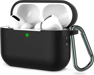 Produktbild von AVANA Hülle für Apple AirPods Pro 2 Generation Schutzhülle Silikon 360° Cover Kopfhörer Slim Fit Case Tasche Schwarz