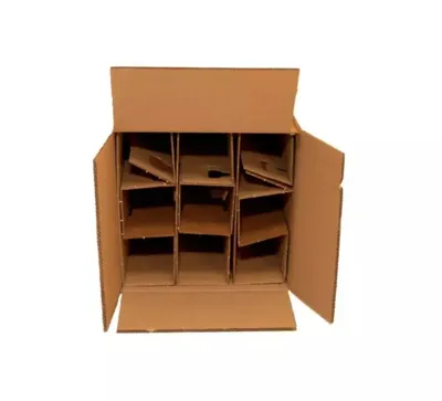 Produktbild von Weinkarton Flaschenkarton für 9 Flaschen (5 stück) Versandkarton Weinversandkarton