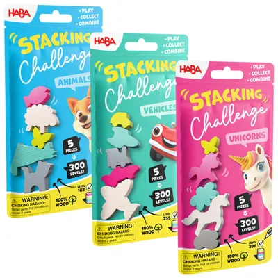 Productafbeelding van HABA Spel: Stapeluitdaging, 3-delig set