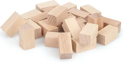 Obrázek produktu pro Metrie, Dřevěné kostky z buku, 35 x 17,5 x 17,5 mm, 250 ks