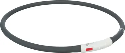 Produktbild von Trixie Flash Leuchtring USB XS-XL schwarz/rot