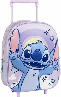 Produktbild von Cerda Group Stitch 3d 25x31x10 Cm 8l Rucksack Mit Rollen Lila Kinder Lila One Size