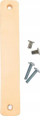 Image de Poignée de meuble scandinave en cuir 96 mm Naturel