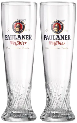 Biergläser 0,5 L, Set von 2, aus Glas, spülmaschinengeeignet