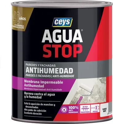 Produktbild von Ceys Aquastop 902815 Wasserdichte Membran Für Innen Und Außen 750ml Durchsichtig Durchsichtig One Size