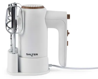 Handmixer 300 W, 5 Stufen + Turbo, weiß, mit Zubehör