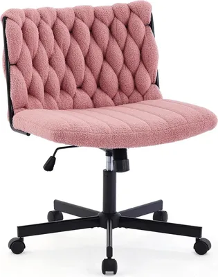 Obrázek produktu pro Kancelářská židle, široký sedák, ergonomická opěrka, růžová