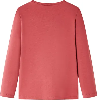 Produktbild von vidaXL Kinder-Langarmshirt Dunkelrosa 128