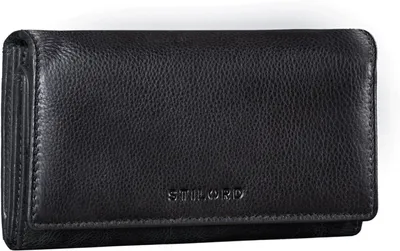 Produktbild von Leder Geldbörse Damen RFID Schutz NFC Portmonnaie Damen Vintage Geldbeutel Groß Quer mit Ausleseschutz in Geschenkbox Echtleder