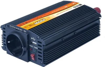 Obrázek produktu pro Solight IN06, Auto, 12 V, 300 W, 230 V, 50 Hz, Přehřívání, Přetížení, Zkrat