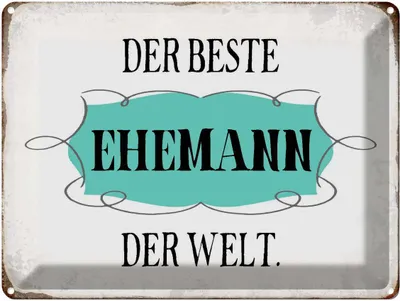 Produktbild von vianmo Blechschild 30x40 cm der beste Ehemann Welt Spruch Zitat