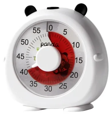 Produktbild von Visueller Timer Kinder , 60 Minuten Countdown Timer, Schreibtisch Wecker Kinder, Zeitmanagement Werkzeug für Küche, Klassenzimmer, Besprechungen (Weiß)