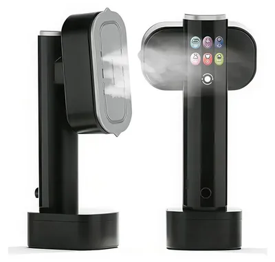 Produktbild von Mini Dampfglätter (Steamer) 1300 W – 2-in-1 – 15 Sekunden Aufheizzeit, 190 ml Tank, 6 Betriebsmodi mit LED-Display – für Zuhause, Reise und Urlaub
